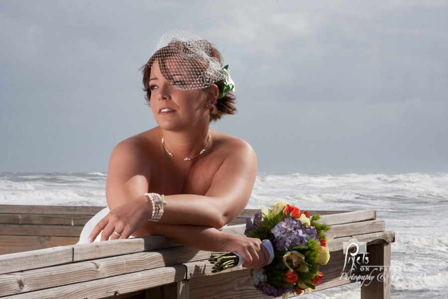 wedding photos kitty hawk outer bank wedding pier wedding beach wedding