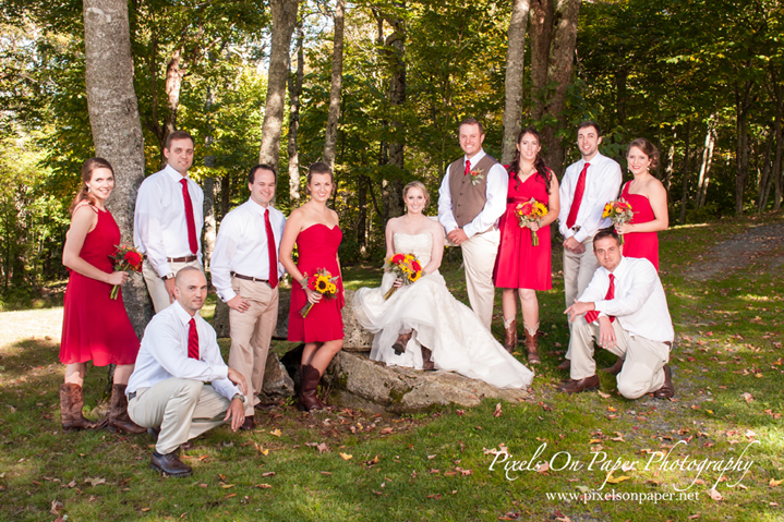 Angela & Andrew's Country Rustic Alpen Inn Beech Mountain NC High Country Wedding photo