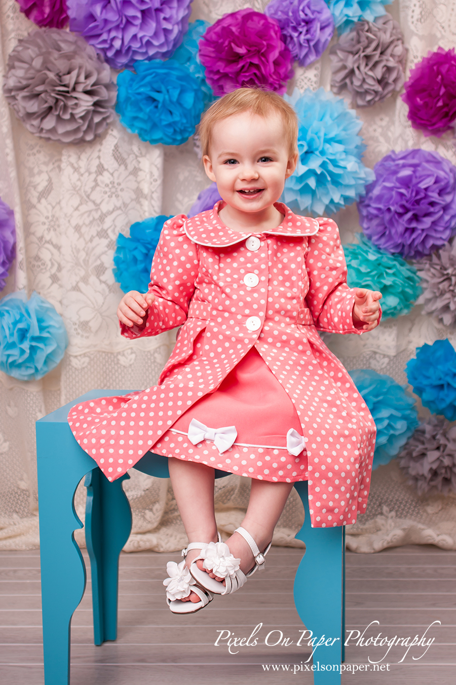 Amelia's spring easter portrait in the pixels on paper wilkesboro nc portrait studio photo