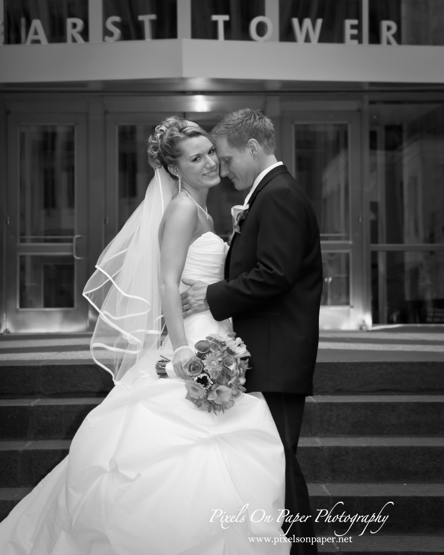 Pixels On Paper wedding photographers Charlotte NC holiday inn center city wedding photo