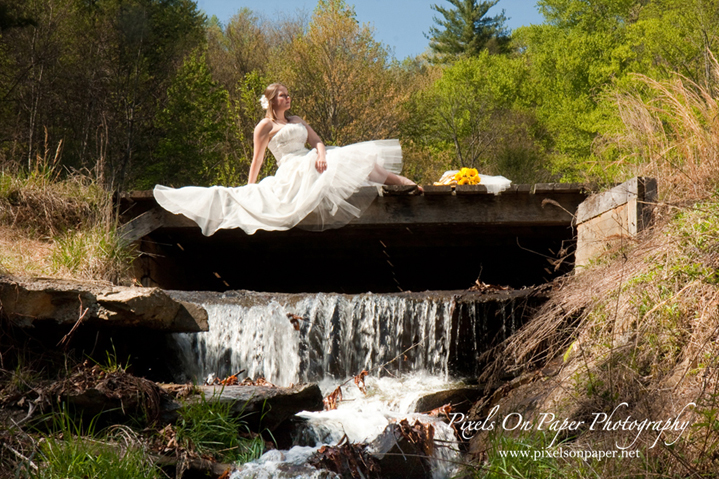 pixels on paper nc mountain outdoor bride photo