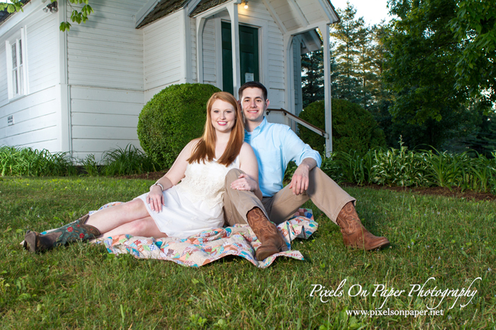 Rash Wedding, NC Mountains Glendale Springs Engagement Portrait Photo