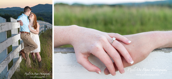 Rash Wedding, NC Mountains Glendale Springs Engagement Portrait Photo