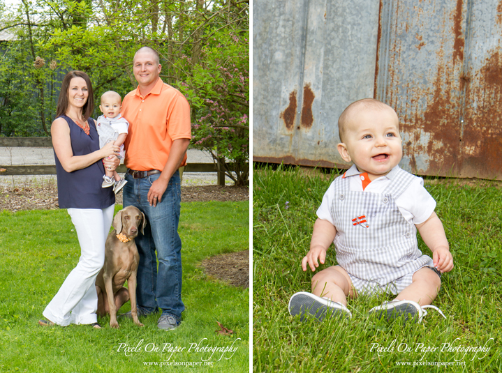 Brock's 6 month baby photography, pixels on paper studio family portrait photography photo