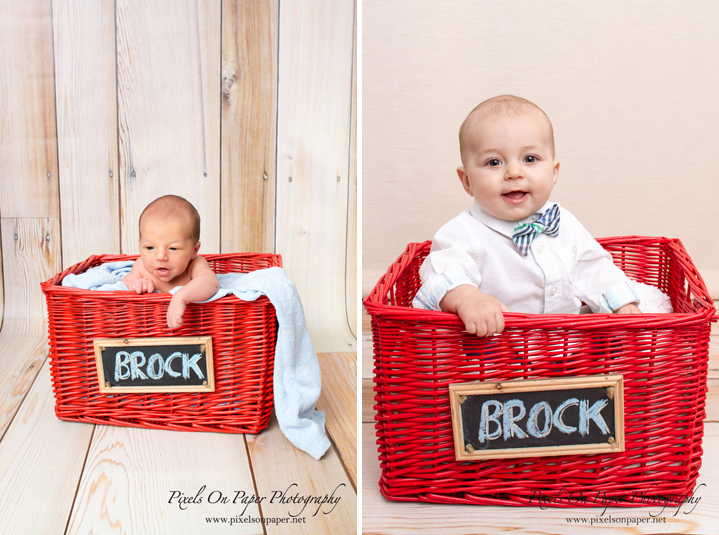 Brock's 6 month baby photography, pixels on paper studio family portrait photography photo