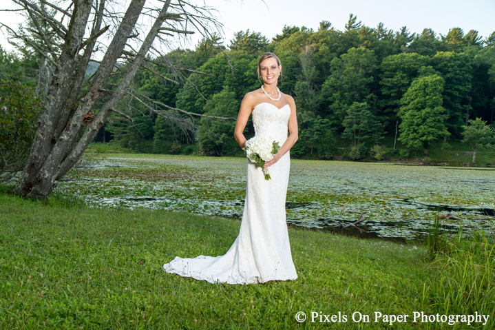 Blowing Rock NC Bridal portrait wedding photography by Wilkesboro NC Photographers Pixels On Paper photo