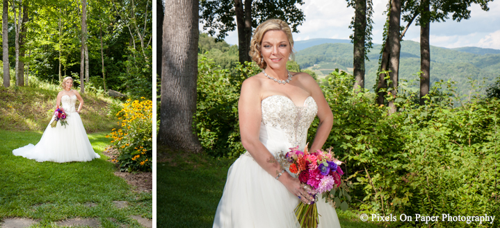 Boone Blowing Rock NC wedding photographers Pixels On Paper Lansing NC On The Windfall Outdoor Mountain Wedding Photo