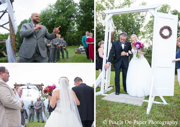 Boone Blowing Rock NC wedding photographers Pixels On Paper Lansing NC On The Windfall Outdoor Mountain Wedding Photo