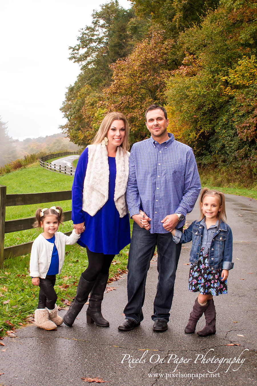 Pixels On Paper NC Mountain Fall Outdoor Family Portrait Photographers photo