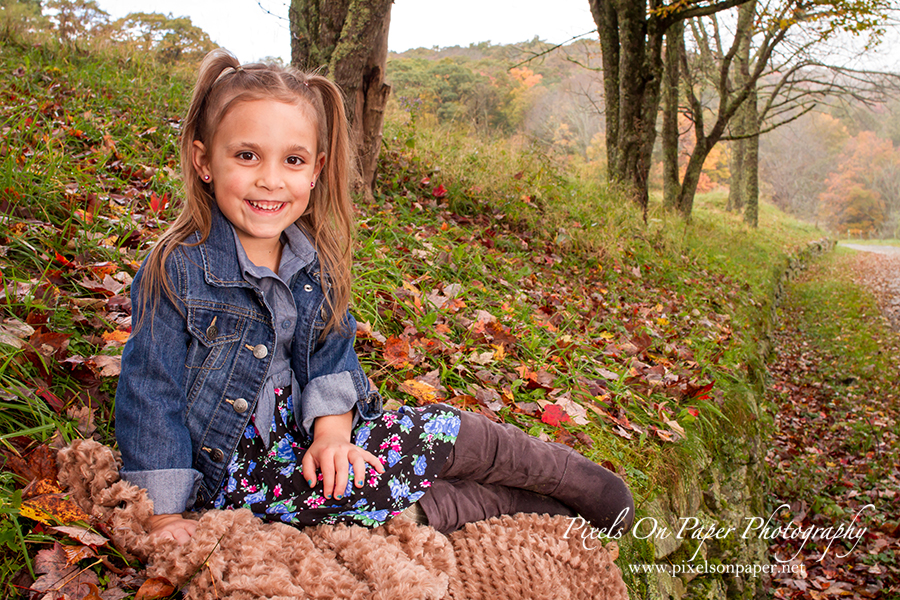 Pixels On Paper NC Mountain Fall Outdoor Family Portrait Photographers photo