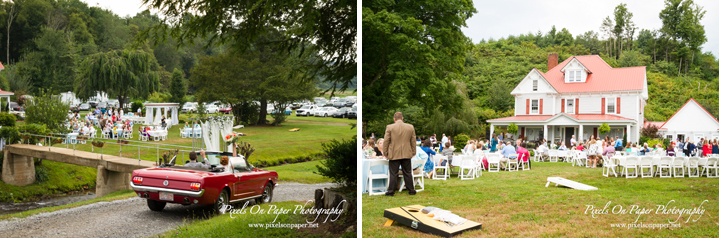 Pixels On Paper NC Mountain Wilkesboro Outdoor Wedding Photographers Bethany Church Todd NC and Doughton Hall Bed and Breakfast Reception Photo