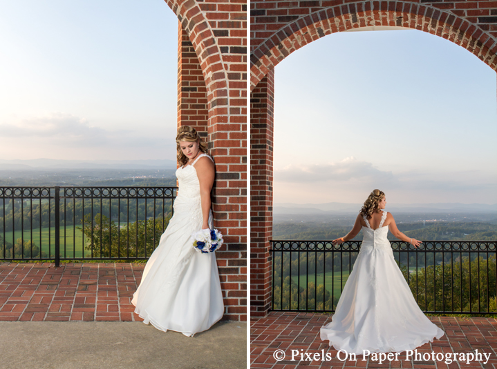 Goforth/Harrison Pixels On Paper nc mountain outdoor wedding photographers bride portrait photo