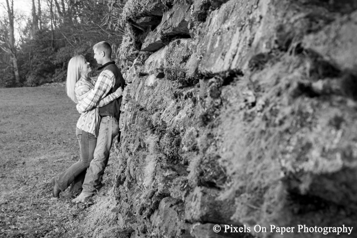 Pixels On Paper photographers high country wedding blowing rock nc engagement photo