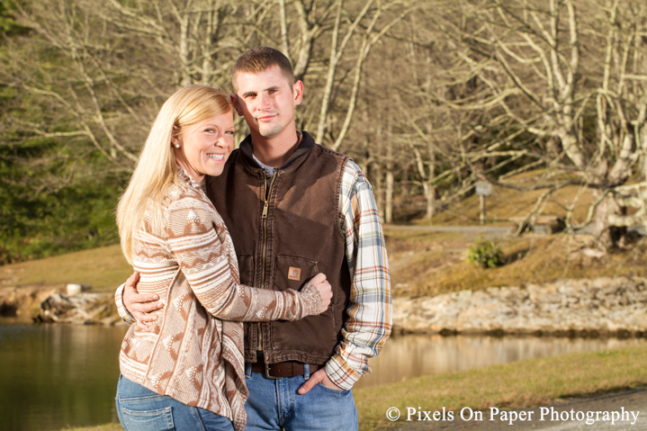 Pixels On Paper photographers high country wedding blowing rock nc engagement photo