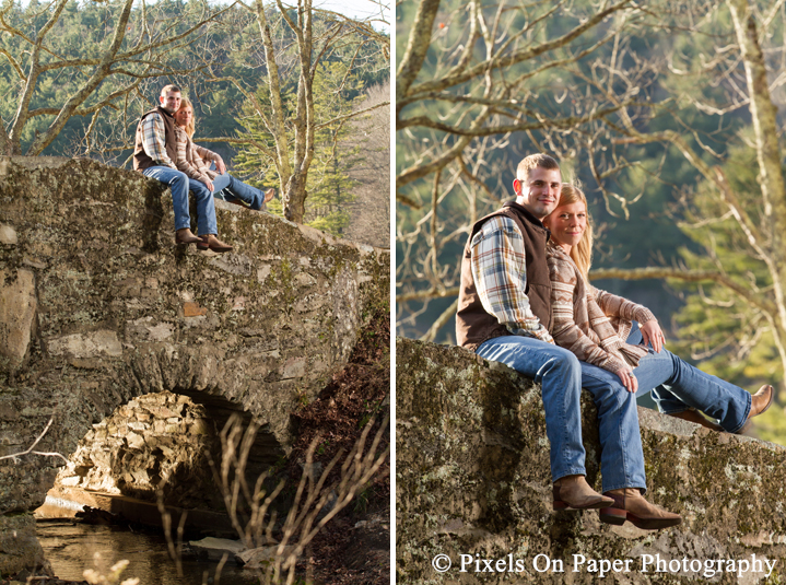 Pixels On Paper photographers high country wedding blowing rock nc engagement photo