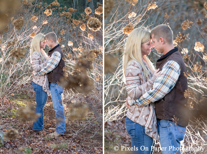 Elisabeth Bolick and Isaac Spillman blowing rock nc engagement after session photos