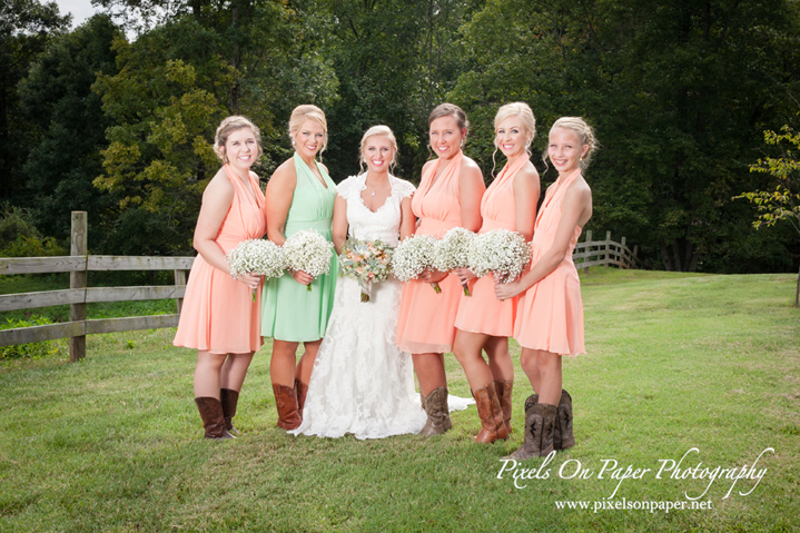 Outdoor country rustic barn wedding williams farm wilkesboro mountains wedding photographers photo