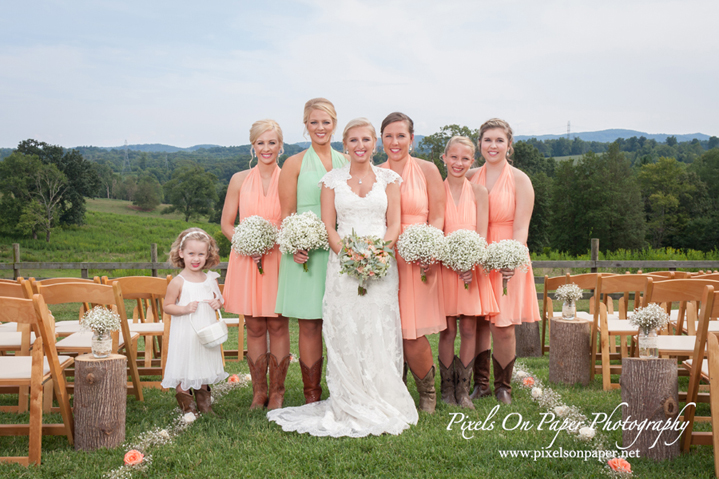 Outdoor country rustic barn wedding williams farm wilkesboro mountains wedding photographers photo