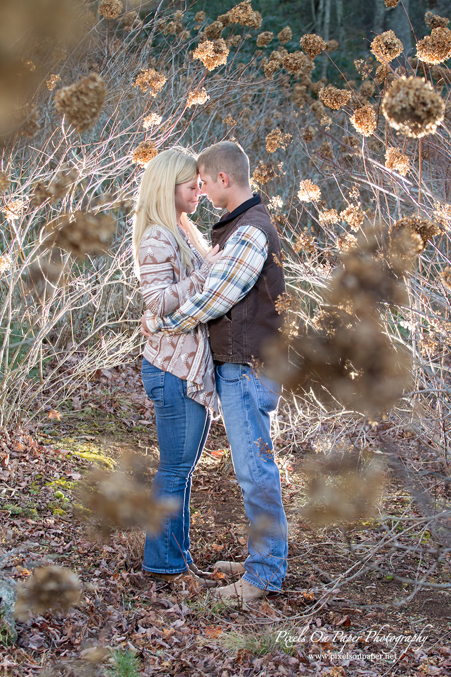 Elisabeth Bolick and Isaac Spillman blowing rock wedding photos