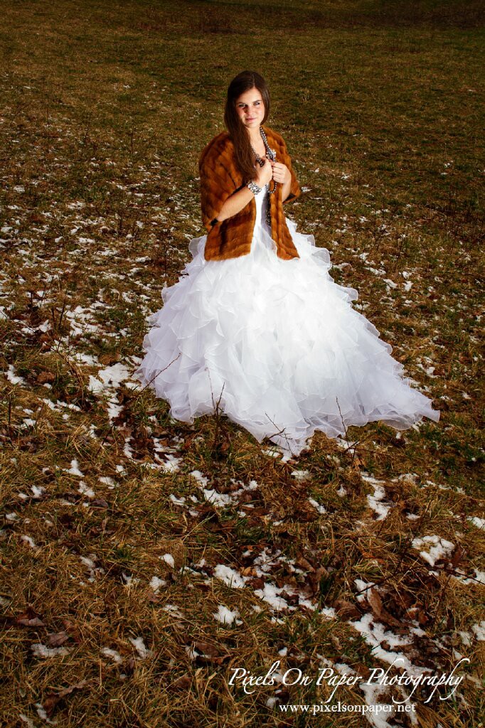 Pixels on Paper NC winter mountain bridal portraits photos