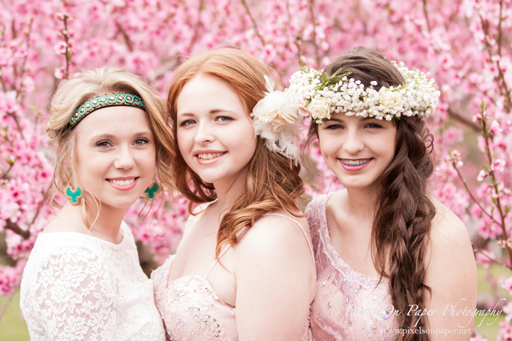 prom boho fashion portrait photography by Wilkesboro NC Photographers Pixels On Paper photo