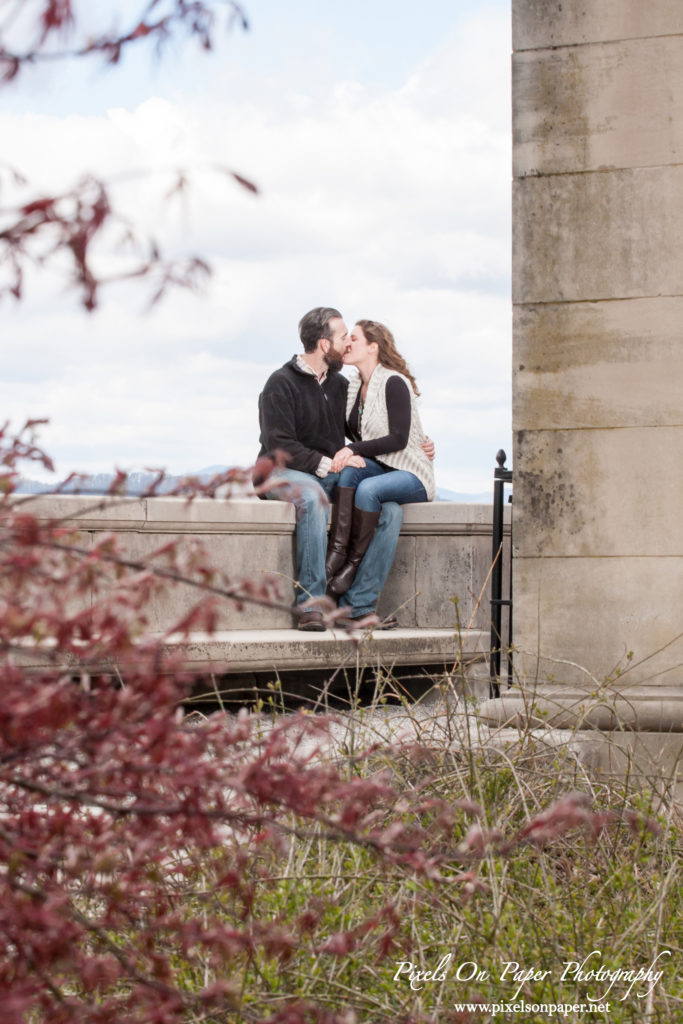 Pixels On Paper wedding photographers. Biltmore Estate engagement portrait Asheville NC photo