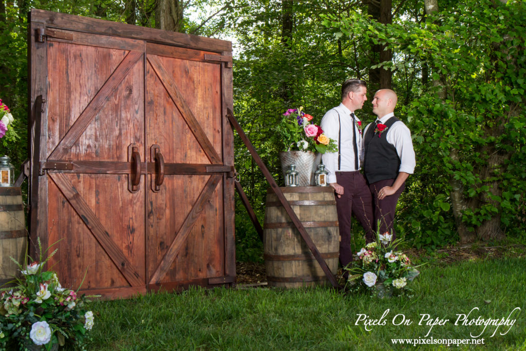 Pixels On Paper wedding photographers. Winding Creek Farm outdoor wedding Hamptonville NC photo