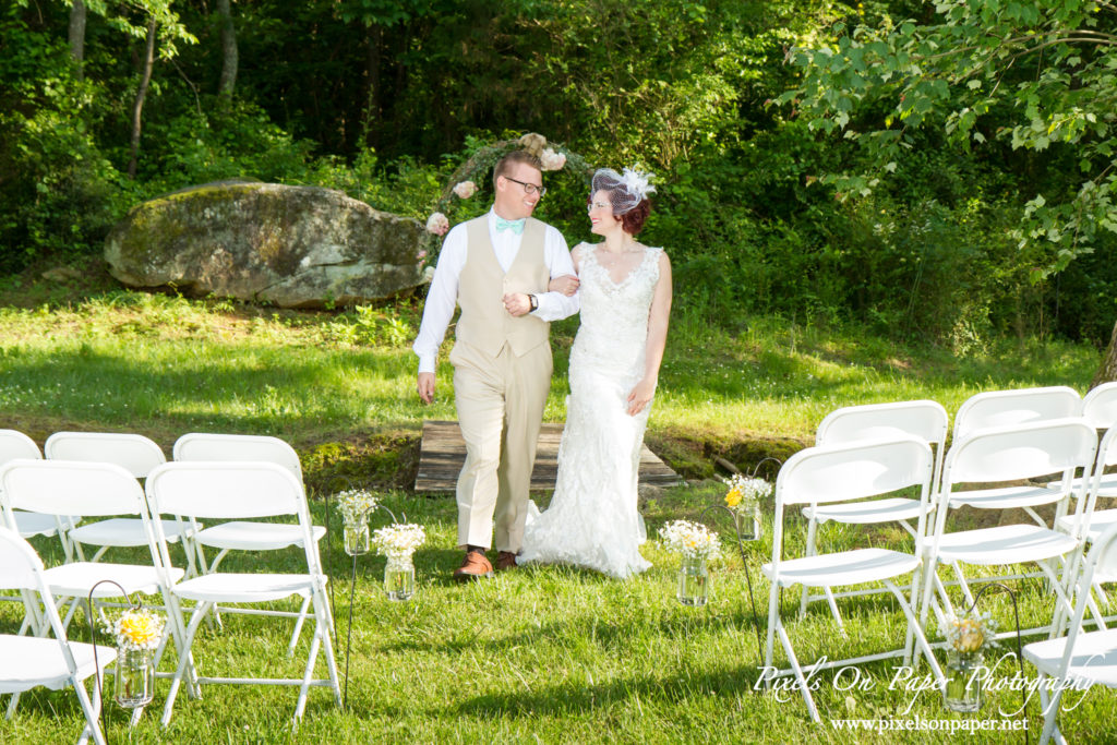 Pixels On Paper wedding photographers. Winding Creek Farm outdoor wedding Hamptonville NC photo