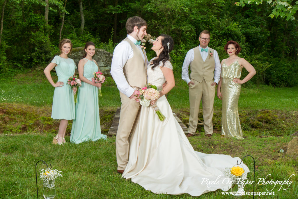 Pixels On Paper wedding photographers. Winding Creek Farm outdoor wedding Hamptonville NC photo