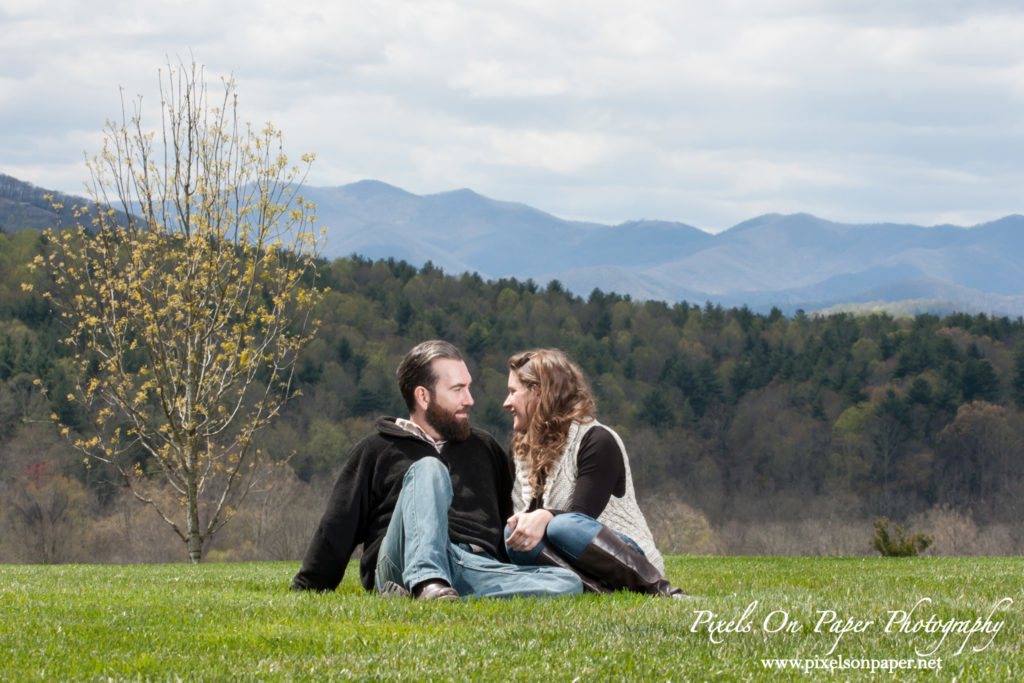 Pixels On Paper wedding photographers. Biltmore Estate engagement portrait Asheville NC photo