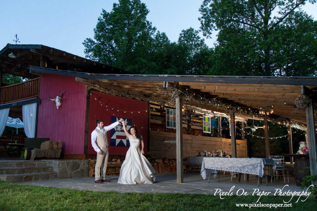 Pixels On Paper wedding photographers. Winding Creek Farm outdoor wedding Hamptonville NC photo