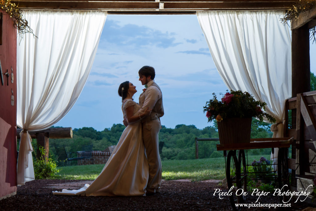 Pixels On Paper wedding photographers. Winding Creek Farm outdoor wedding Hamptonville NC photo