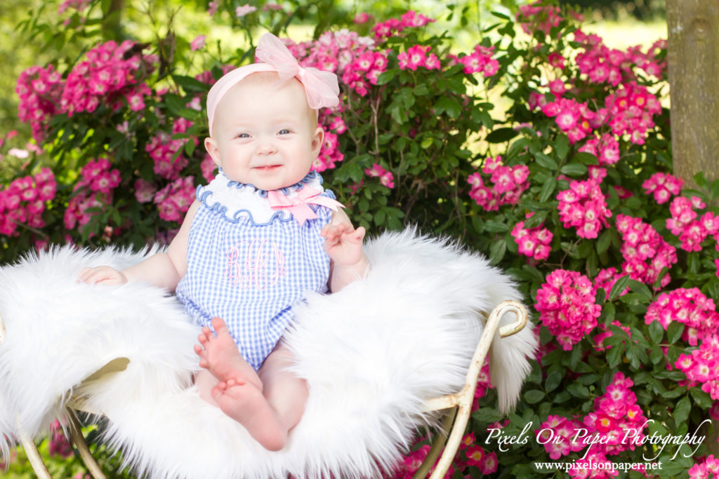 Pixels on Paper Photography Outdoor portrait garden baby