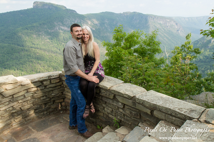 NC Blue Ridge Mountains engagement portraits