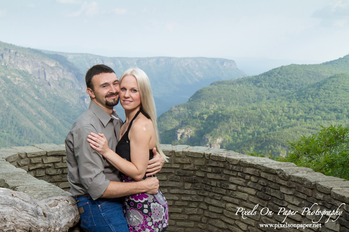 NC Blue Ridge Mountains engagement portraits