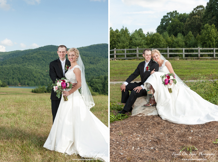 Mt. Pleasant Church Wedding Wilkesboro NC and Camp Harrison Herring Ridge Reception photos by Pixels On Paper Photography, NC Mountain wedding photographers photo