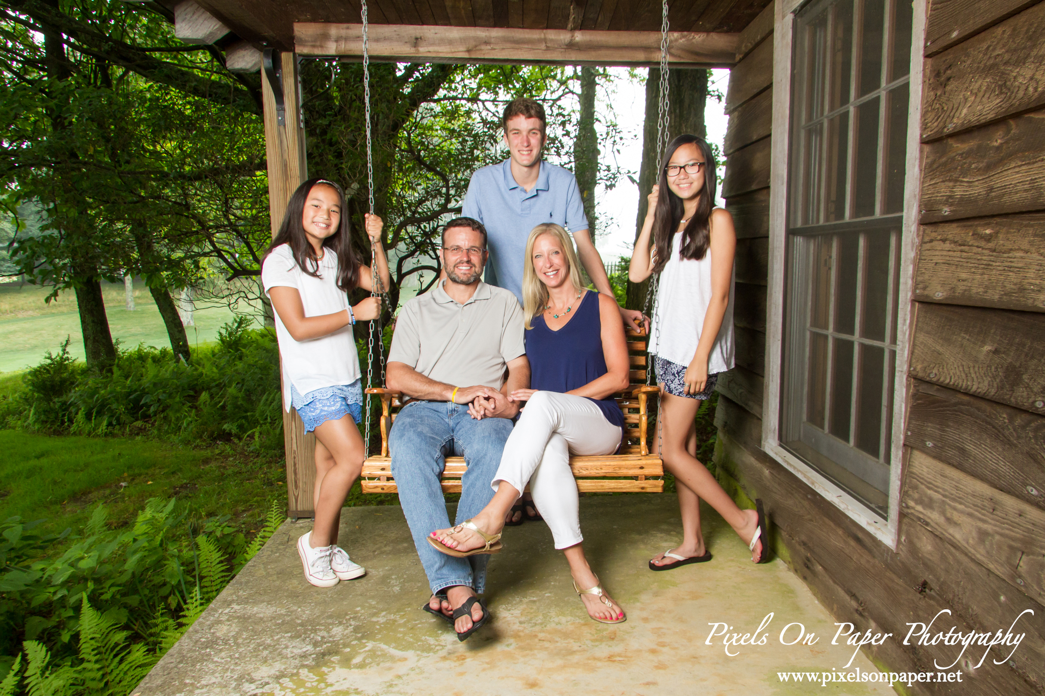 Roaring Gap NC family outdoor portrait photos by Pixels On Paper Wilkesboro NC Photographers photo