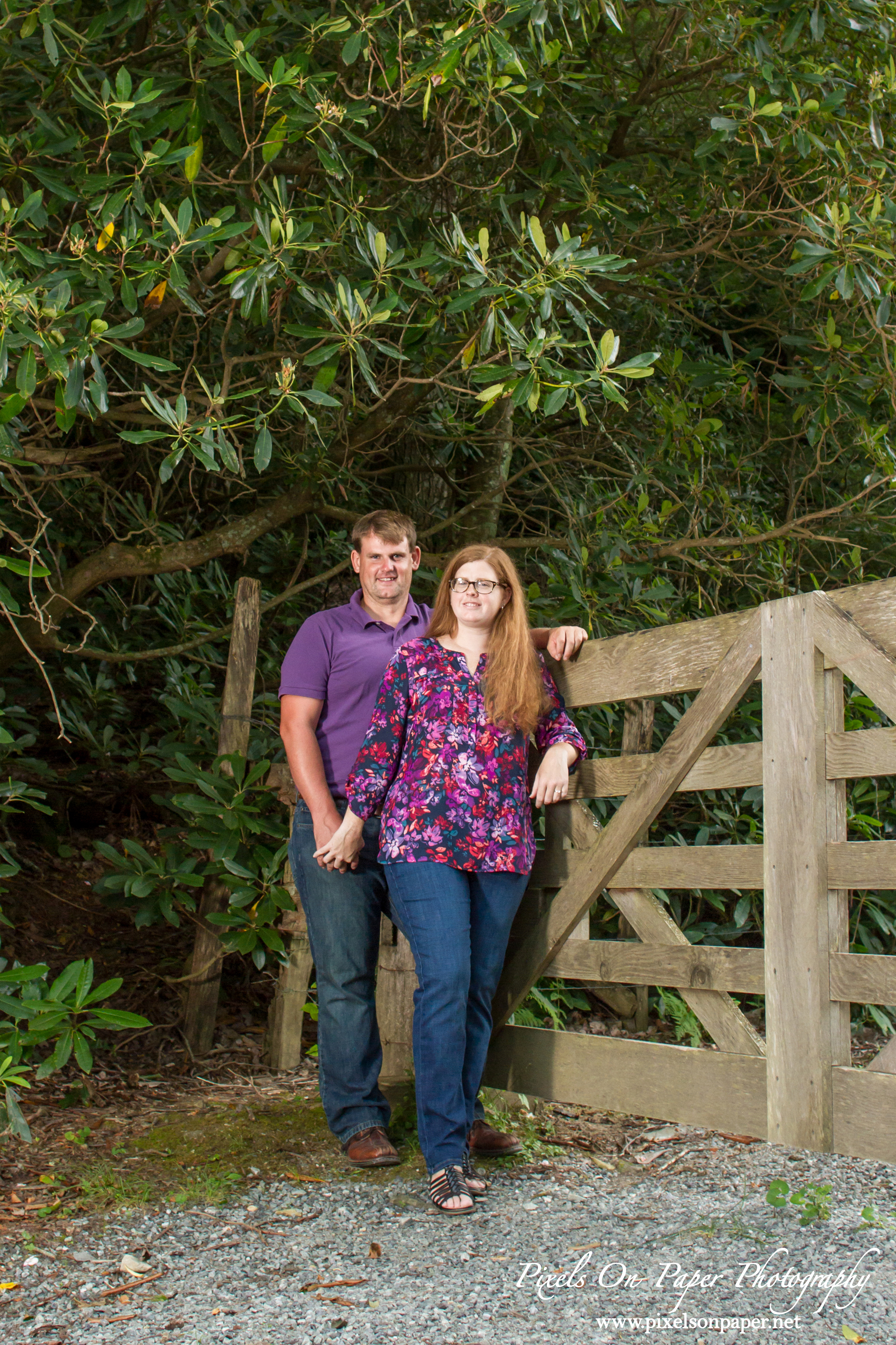 Blowing Rock NC wedding photographer, pixels on paper photographers outdoor engagement photo