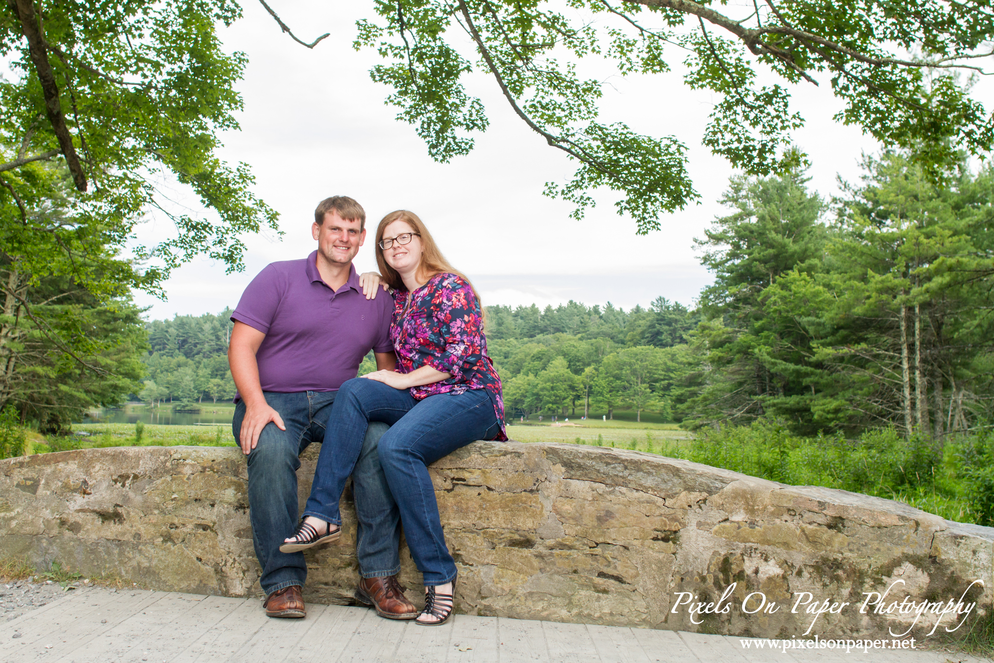 Blowing Rock NC wedding photographer, pixels on paper photographers outdoor engagement photo