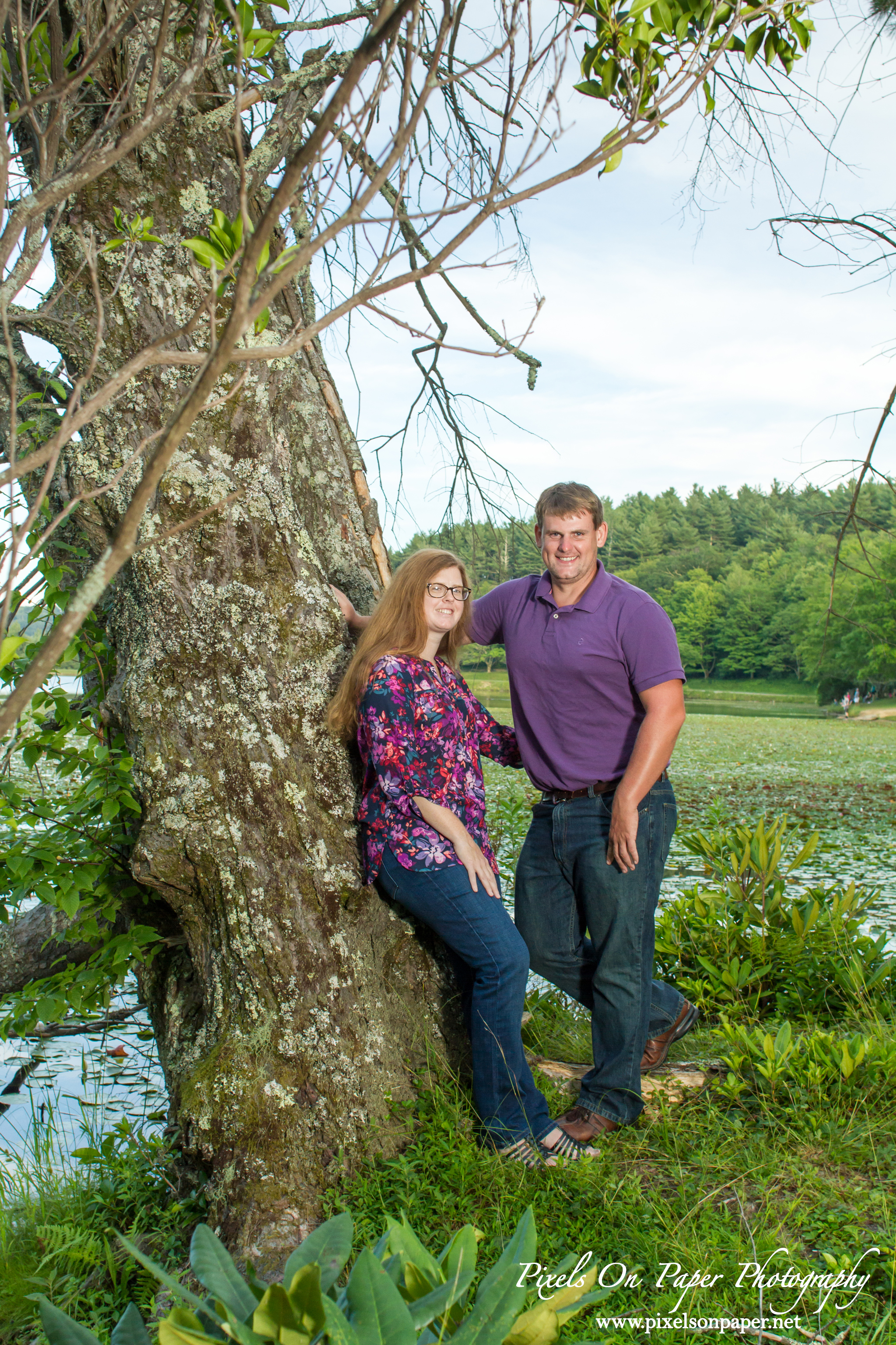 Blowing Rock NC wedding photographer, pixels on paper photographers outdoor engagement photo