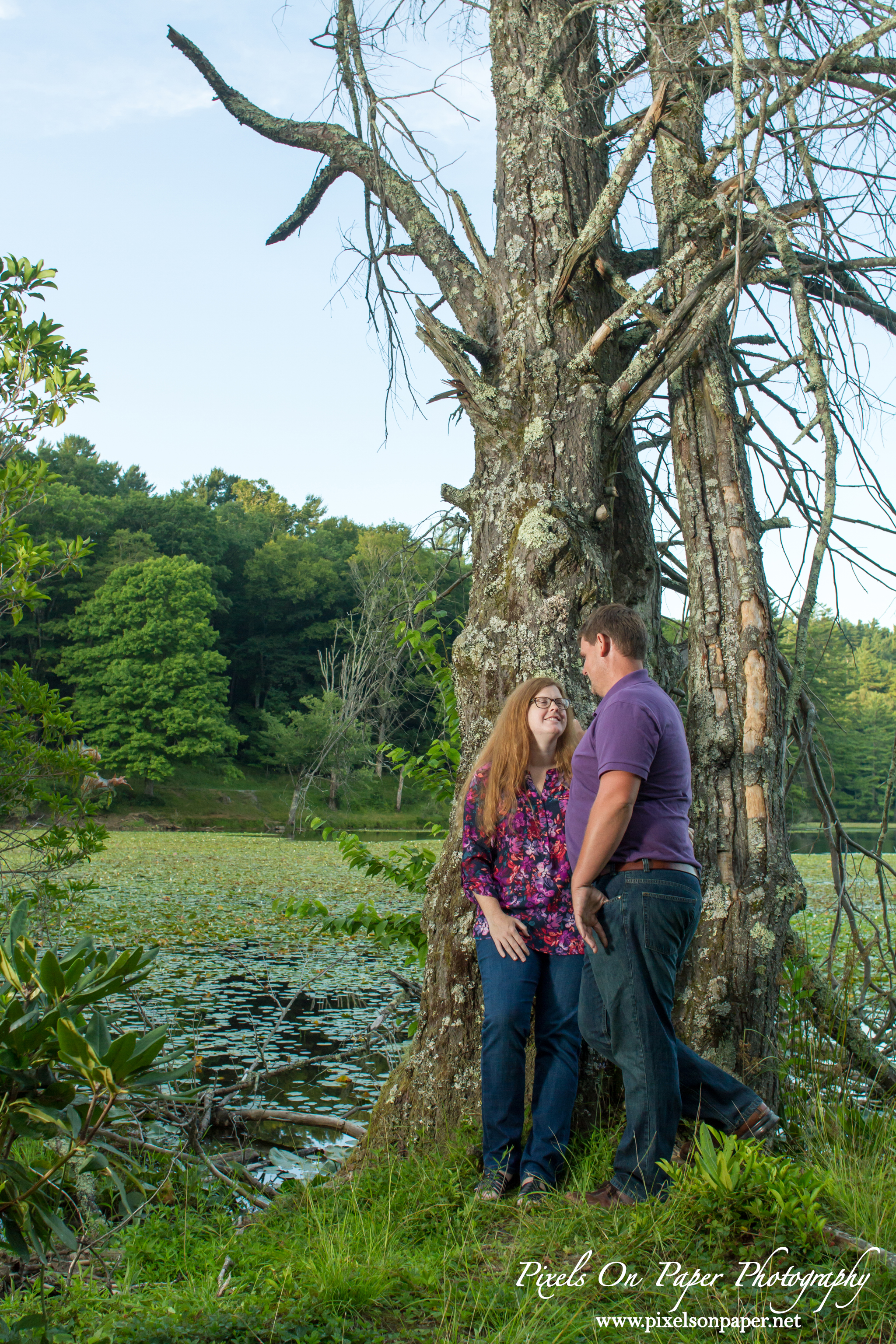 Blowing Rock NC wedding photographer, pixels on paper photographers outdoor engagement photo