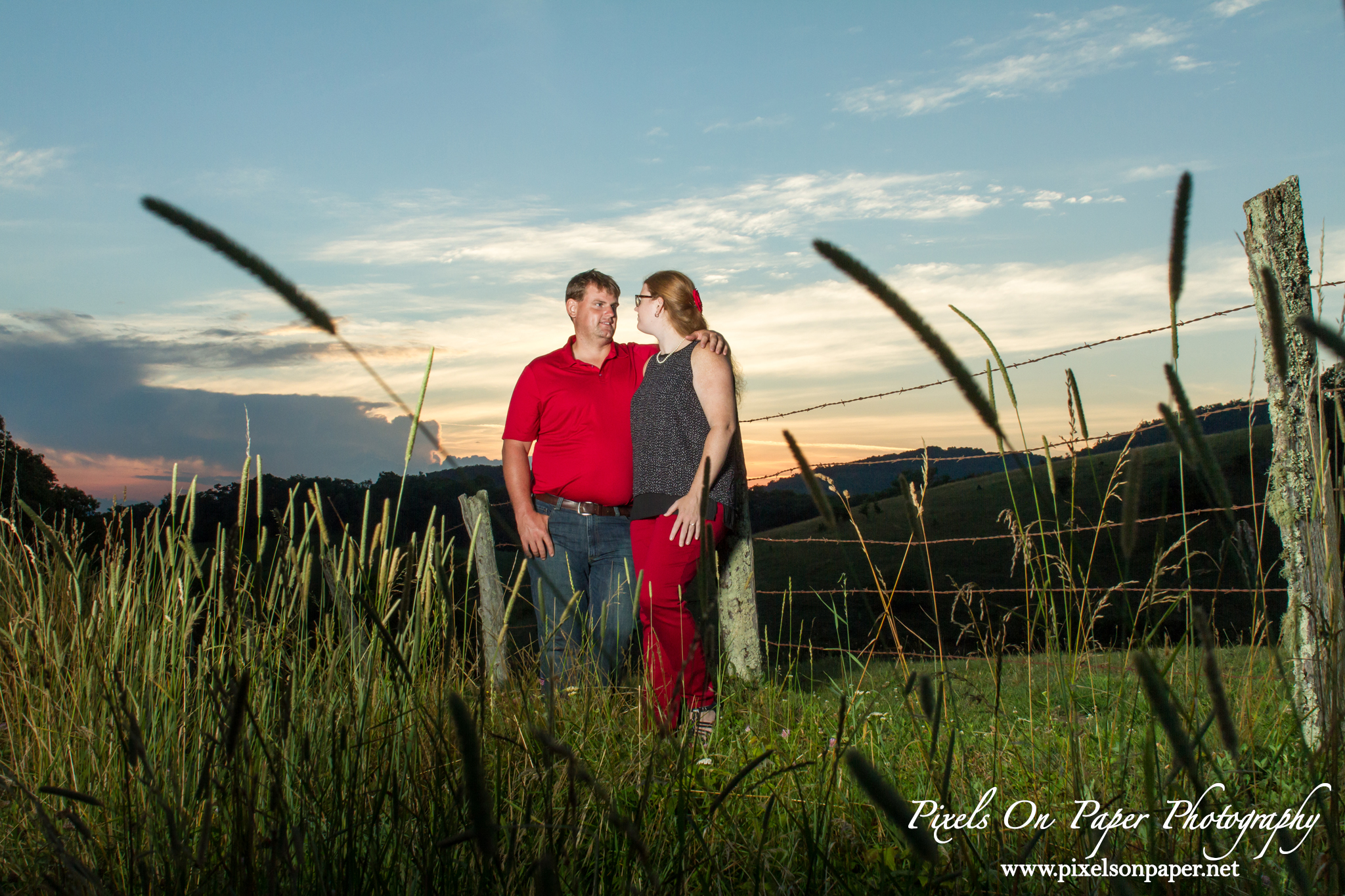 Blowing Rock NC wedding photographer, pixels on paper photographers outdoor engagement photo