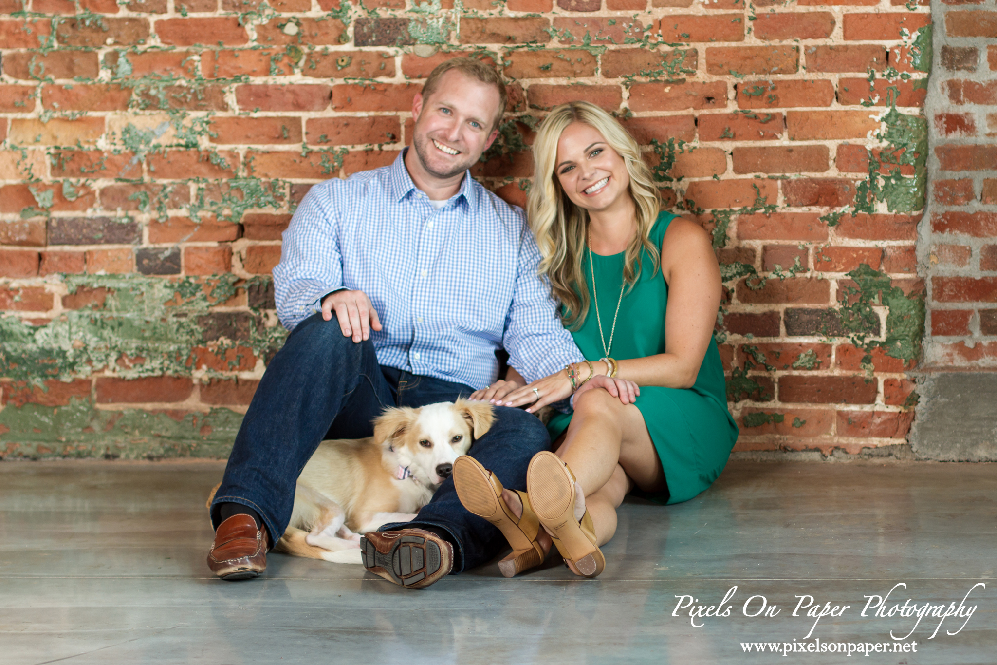 Loray Mill Gastonia NC engagement portrait photography by Wilkesboro NC Photographers Pixels On Paper photo