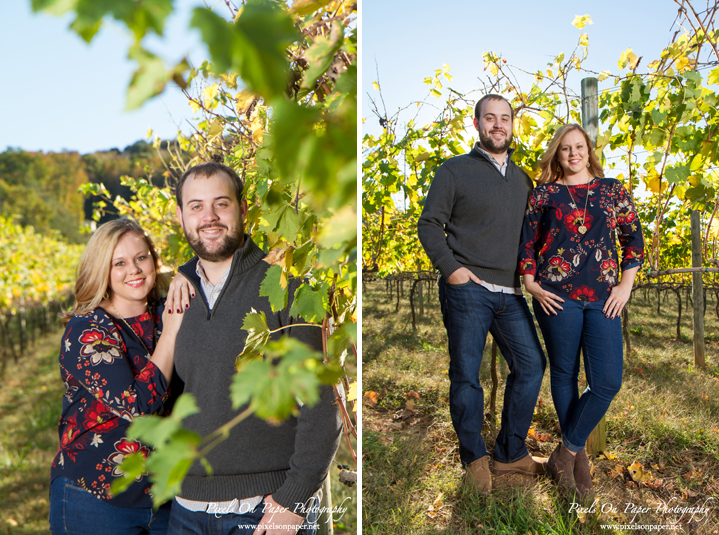 Pixels On Paper Wilkesboro NC Wedding photographers Piccione Vineyards outdoor Engagement portrait photography photo