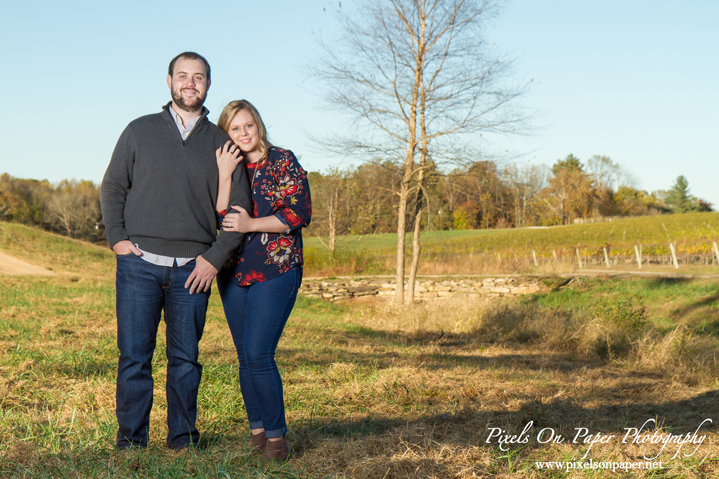 Pixels On Paper Wilkesboro NC Wedding photographers Piccione Vineyards outdoor Engagement portrait photography photo
