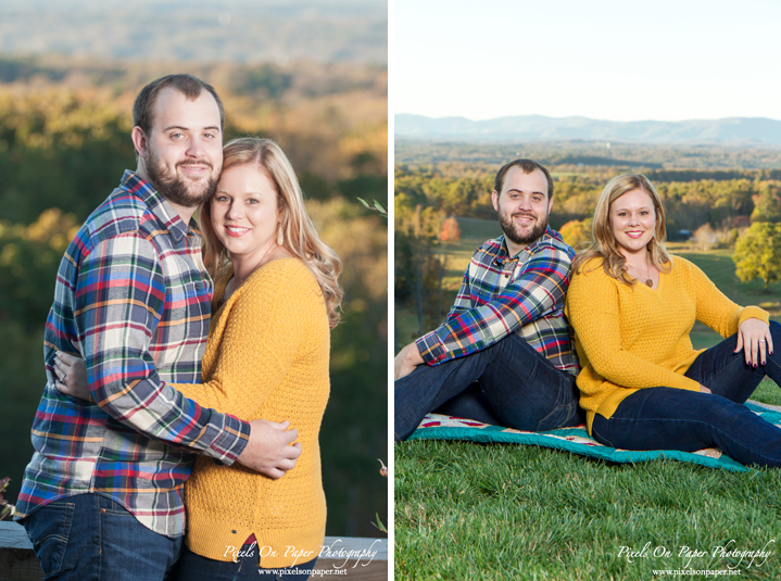 Pixels On Paper Wilkesboro NC Wedding photographers Piccione Vineyards outdoor Engagement portrait photography photo