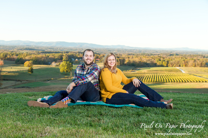 Pixels On Paper Wilkesboro NC Wedding photographers Piccione Vineyards outdoor Engagement portrait photography photo