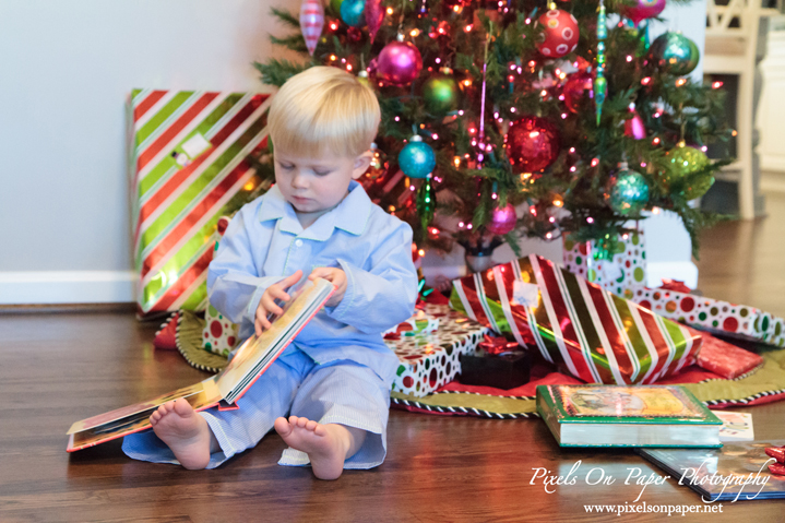 Pixels On Paper Wilkesboro NC documentary lifestyle photographers Pierce Family In home Christmas Photos