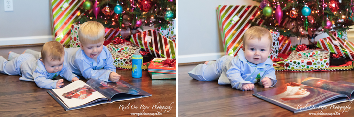 Pixels On Paper Wilkesboro NC documentary lifestyle photographers Pierce Family In home Christmas Photos