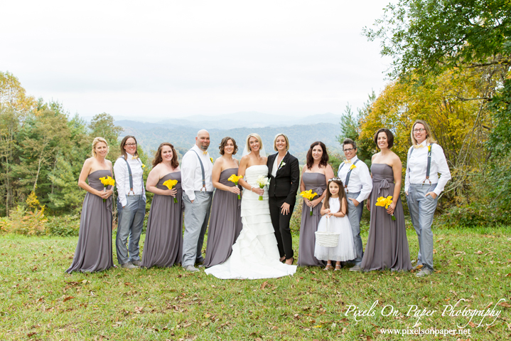 Pixels On Paper Photographers On The Windfall West Jefferson NC Boone Blowing Rock same sex outdoor Wedding photo